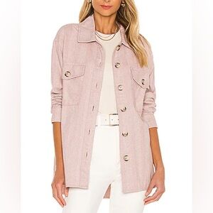 REVOLVE Sanctuary shacket shirt jacket pink size S